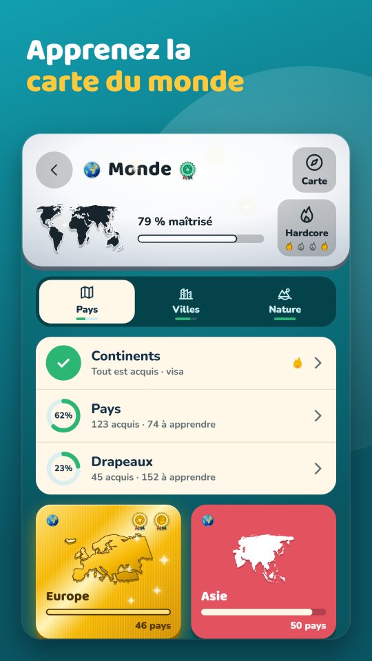 La page du Monde dans Globepass